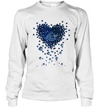 Load image into Gallery viewer, Vancouver Canucks dual colors tiny heart shaped shirt
