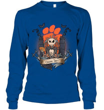 Load image into Gallery viewer, Clemson Tigers Jack Skellington shirt