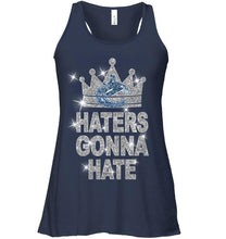 Load image into Gallery viewer, Vancouver Canucks king haters gonna hate crown glitter pattern t shirt