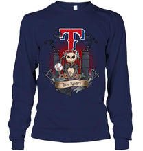 Load image into Gallery viewer, Texas Rangers Jack Skellington shirt