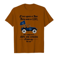 Load image into Gallery viewer, Once upon a time a girl really loved jeeps and Vancouver Canucks it was me