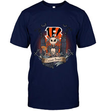 Load image into Gallery viewer, Cincinnati Bengals Jack Skellington shirt