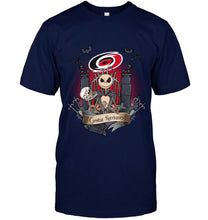Load image into Gallery viewer, Carolina Hurricanes Jack Skellington shirt