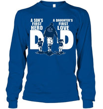 Load image into Gallery viewer, Vancouver Canucks Dad son's first hero daughter's first love shirt