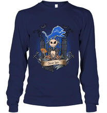 Load image into Gallery viewer, Detroit Lions Jack Skellington shirt