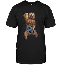Load image into Gallery viewer, Vancouver Canucks Beer drinking bear shirt