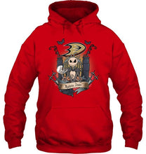 Load image into Gallery viewer, Anaheim Ducks Jack Skellington shirt