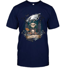 Load image into Gallery viewer, Philadelphia Eagles Jack Skellington shirt