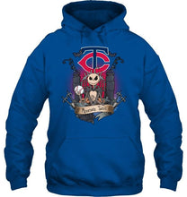 Load image into Gallery viewer, Minnesota Twins Jack Skellington shirt