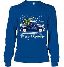 Load image into Gallery viewer, Vancouver Canucks merry christmas christmas tree truck t shirt