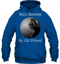 Load image into Gallery viewer, Hello darkness my old friends star wars darth vader fan t shirt