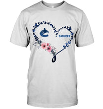 Load image into Gallery viewer, Vancouver Canucks butterfly heart hoodie