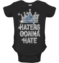 Load image into Gallery viewer, Vancouver Canucks king haters gonna hate crown glitter pattern t shirt