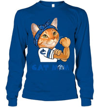 Load image into Gallery viewer, Vancouver Canucks cat mom strong mom for fan t shirt