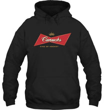 Load image into Gallery viewer, Vancouver Canucks king of hockey budweiser shirt