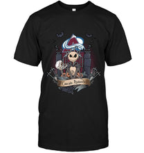 Load image into Gallery viewer, Colorado Avalanche Jack Skellington shirt