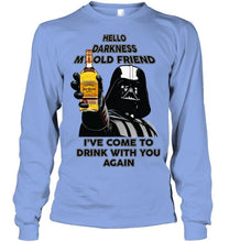 Load image into Gallery viewer, Darth vader loves Jose Cuervo tequila Hello darkness my old friend i've come to drink with you again t shirt