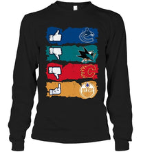 Load image into Gallery viewer, Vancouver Canucks like fan shirt