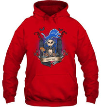 Load image into Gallery viewer, Detroit Lions Jack Skellington shirt