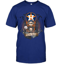Load image into Gallery viewer, Houston Astros Jack Skellington shirt