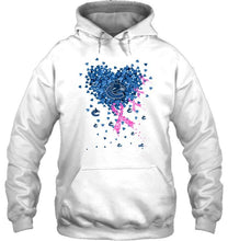 Load image into Gallery viewer, Vancouver Canucks tiny heart love shaped br east cancer shirt