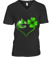 Load image into Gallery viewer, Vancouver Canucks irish saint patrick clover love t shirt