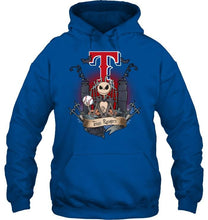 Load image into Gallery viewer, Texas Rangers Jack Skellington shirt