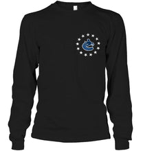 Load image into Gallery viewer, Stand for the flag kneel for the cross Vancouver Canucks nation shirt