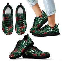 Load image into Gallery viewer, Colorful Pride Flag Minnesota Wild Sneakers