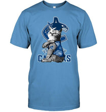 Load image into Gallery viewer, Vancouver Canucks tattoo cat funny fan t shirt