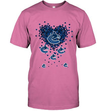 Load image into Gallery viewer, Vancouver Canucks tiny hearts shape hoodie
