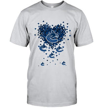 Load image into Gallery viewer, Vancouver Canucks tiny hearts shape hoodie