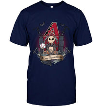 Load image into Gallery viewer, Arizona Diamondbacks Jack Skellington shirt