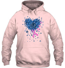 Load image into Gallery viewer, Vancouver Canucks tiny heart love shaped br east cancer shirt
