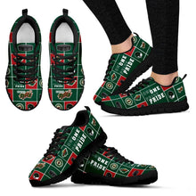 Load image into Gallery viewer, Colorful Pride Flag Minnesota Wild Sneakers