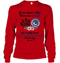 Load image into Gallery viewer, Once upon a time there was a girl loved dog and Vancouver Canucks shirt
