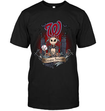 Load image into Gallery viewer, Washington Nationals Jack Skellington shirt