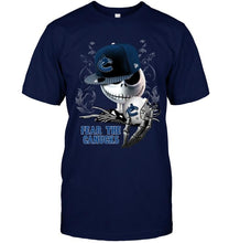 Load image into Gallery viewer, Fear the Vancouver Canucks jack skellington fan shirt