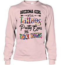 Load image into Gallery viewer, Arizona girl tattoos pretty eyes and thick thighs White T Shirt