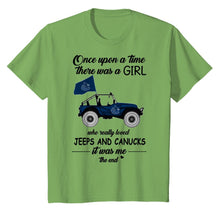 Load image into Gallery viewer, Once upon a time a girl really loved jeeps and Vancouver Canucks it was me