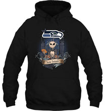 Load image into Gallery viewer, Seattle Seahawks Jack Skellington shirt