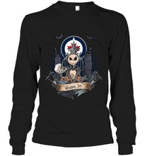 Load image into Gallery viewer, Winnipeg Jets Jack Skellington shirt