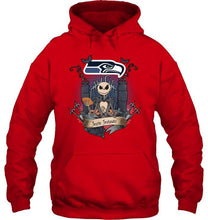 Load image into Gallery viewer, Seattle Seahawks Jack Skellington shirt