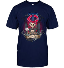 Load image into Gallery viewer, Minnesota Twins Jack Skellington shirt