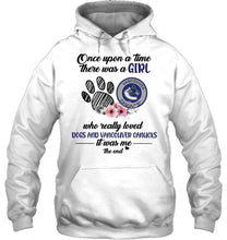Load image into Gallery viewer, Once upon a time there was a girl loved dog and Vancouver Canucks shirt