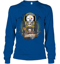 Load image into Gallery viewer, Pittsburgh Steelers Jack Skellington shirt