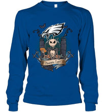 Load image into Gallery viewer, Philadelphia Eagles Jack Skellington shirt