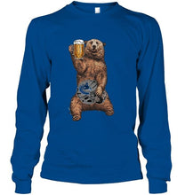 Load image into Gallery viewer, Vancouver Canucks Beer drinking bear shirt