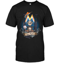 Load image into Gallery viewer, Miami Marlins Jack Skellington shirt