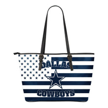 Load image into Gallery viewer, Dallas Cowboys Small Leather Tote Bag
